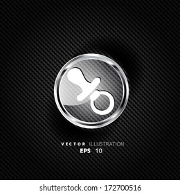 baby pacifier icon