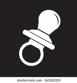 Baby pacifier icon
