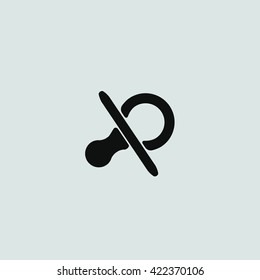 baby pacifier icon