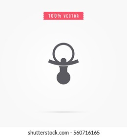 baby pacifier icon