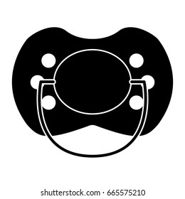Baby pacifier icon .