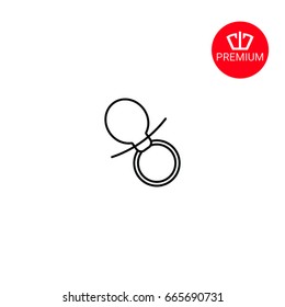 Baby pacifier icon