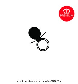 Baby pacifier icon