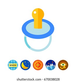 Baby pacifier icon