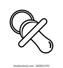 Baby pacifier icon