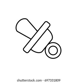 baby pacifier icon