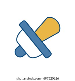 baby pacifier icon