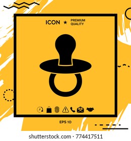 Baby pacifier -  icon