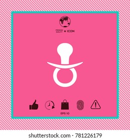  Baby pacifier icon