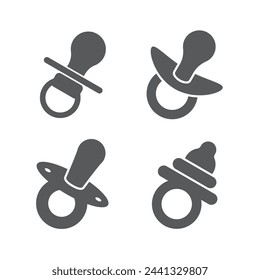 Baby Pacifier icon design, isolated on white background, vector illustration