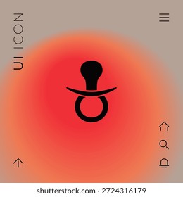  Baby-Schnuller-Symbol. Element für Ihr Design