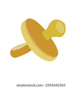 Baby pacifier icon in flat style. Nipple for newborn