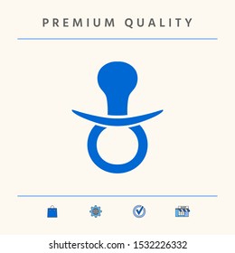 Baby pacifier icon. Graphic elements for your design