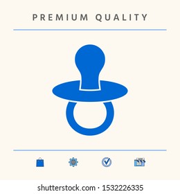 Baby pacifier - icon. Graphic elements for your design