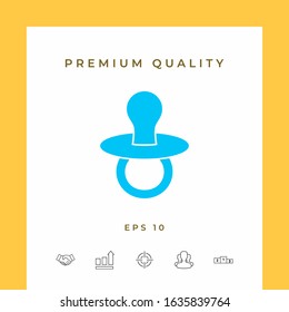 Baby pacifier - icon. Graphic elements for your design