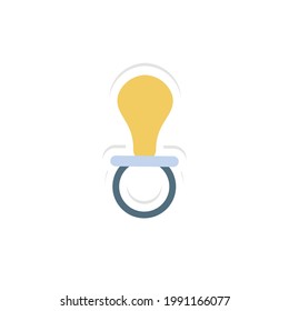 Baby-Pazifiksymbol. Grafische Elemente für Ihr Design. Vektorgrafik auf weißem Hintergrund mit Schatten 