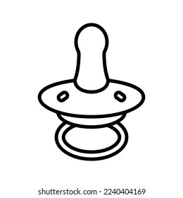 Baby pacifier icon. sign for mobile concept and web design. vector illustration