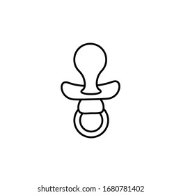 Baby-Pazifiksymbol. Einfache Vektorillustration, Rahmenelemente für Kinder für i und ux, Website oder mobile Anwendungen