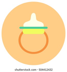 Baby pacifier icon in trendy flat style isolated on grey background. Baby symbol for your design, logo, UI. Vector illustration, EPS10.