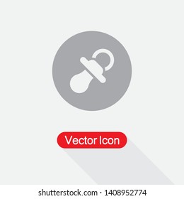 Baby Pacifier Icon Vector Illustration Eps10