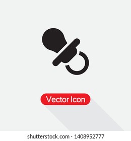 Baby Pacifier Icon Vector Illustration Eps10