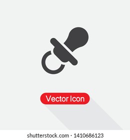 Baby Pacifier Icon Vector Illustration Eps10