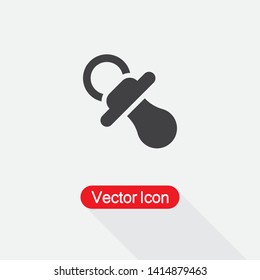 Baby Pacifier Icon Vector Illustration Eps10