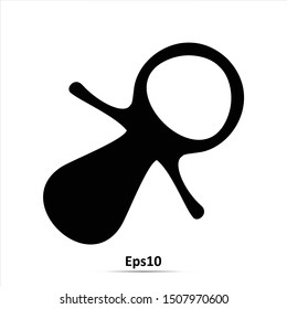 baby pacifier icon. Vector illustration