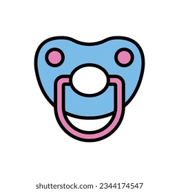 Baby Pacifier Icon Vector Illustration