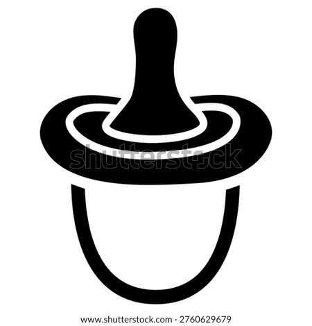 Baby pacifier icon vector. Soother Illustration sign. pacifier symbol or logo.