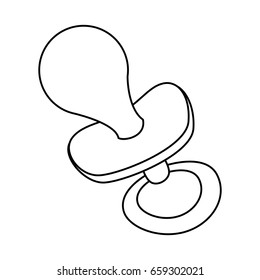 Baby pacifier isolated