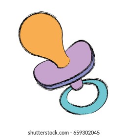 Baby pacifier isolated