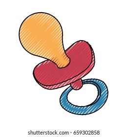 Baby pacifier isolated