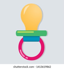 baby pacifier isolated vector illustration symbol
