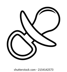 Symbol für die Pazifik-Linie des Babys. Vektorgrafik einzeln auf weißem Hintergrund