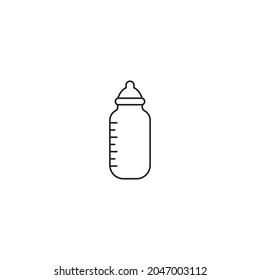 Plantilla de diseño de ilustración de icono de línea vector de pacificador para bebé.