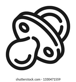 Baby pacifier - Linear icon