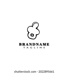 baby pacifier logo icon cartoon template modern vector illustration
