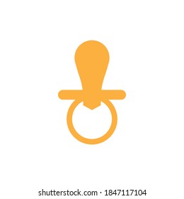 Baby pacifier logo vector template