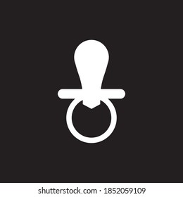 Baby pacifier logo vector template