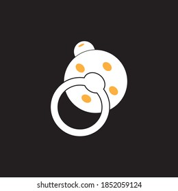 Baby pacifier logo vector template