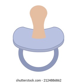 pacificador de bebé de fondo blanco