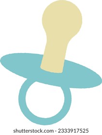 Baby pacifier simple illustration material