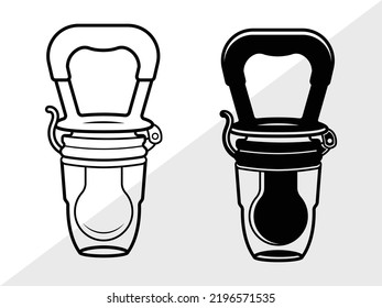 Baby Pacifier SVG Printable Vector Illustration
