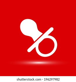 baby pacifier symbol Vector illustration