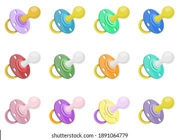 Baby pacifier vector design illustration isolated on white background