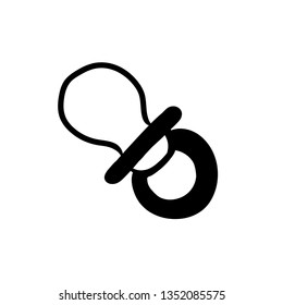 Baby pacifier vector doodle