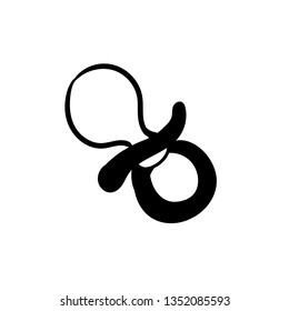Baby pacifier vector doodle