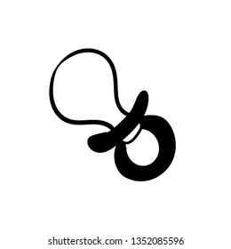 Baby pacifier vector doodle