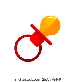 baby pacifier — vector icon	
